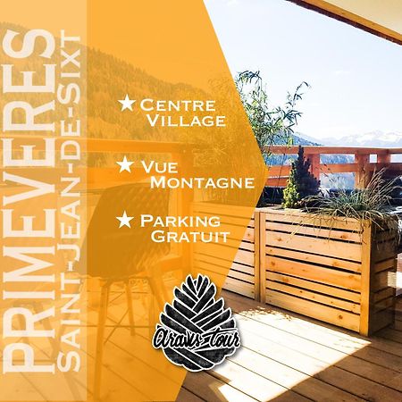 Appt Primeveres - Centre Village, Vue Montagne - Aravistour Saint-Jean-de-Sixt Dış mekan fotoğraf